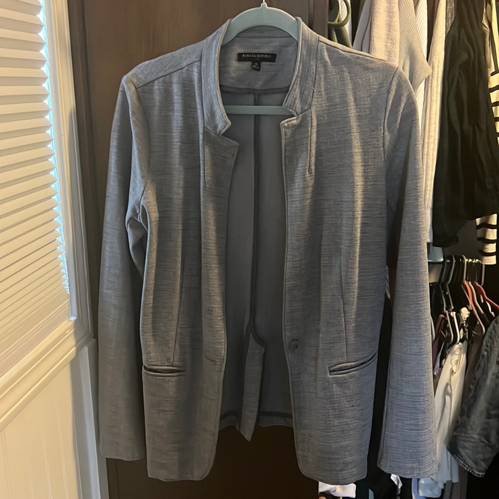 Gray Banana Republic Blazer